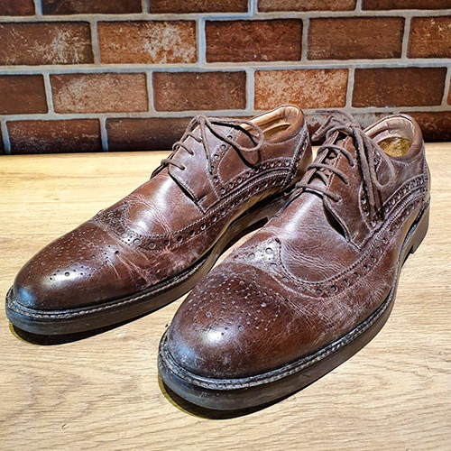 Como está seu sapato de couro